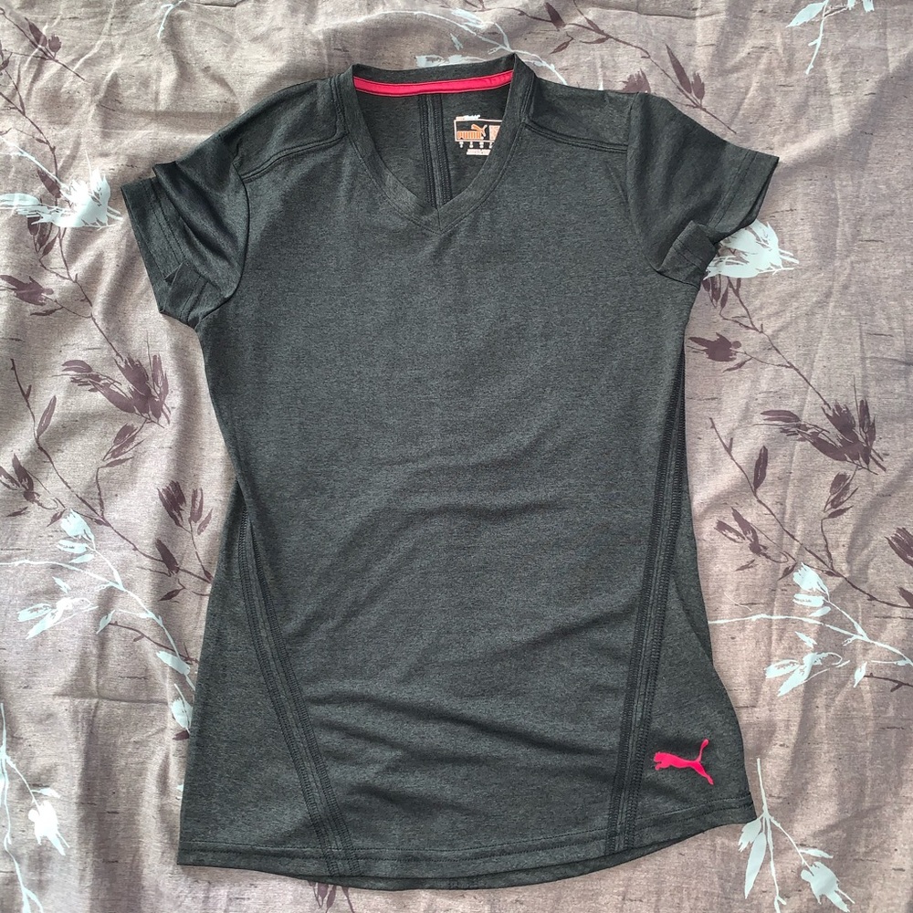Puma gray dry fit shirt